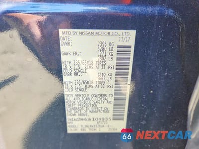 Zdjęcie 13 z 13 samochodu: 2018 NISSAN MURANO SL VIN:5N1AZ2MH6JN104935 - miniatura