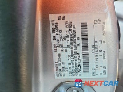 Zdjęcie 12 z 12 samochodu: 2020 FORD ESCAPE S VIN:1FMCU0F67LUB93527 - miniatura