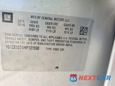 Zdjęcie 12 z 12 samochodu: 2017 CHEVROLET MALIBU LT VIN:1G1ZE5ST5HF131598 - miniatura