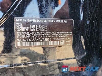 Zdjęcie 12 z 12 samochodu: 2019 BMW 740 XI VIN:WBA7E4C58KGV28536 - miniatura