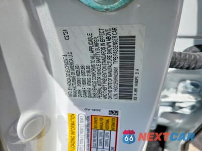 Zdjęcie 12 z 12 samochodu: 2024 HONDA ACCORD VIN:1HGCY2F6XRA039491 - miniatura