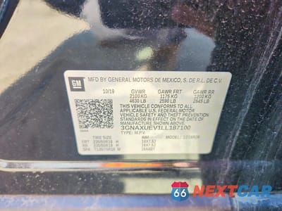 Zdjęcie 13 z 13 samochodu: 2020 CHEVROLET EQUINOX LT VIN:3GNAXUEV1LL187100 - miniatura