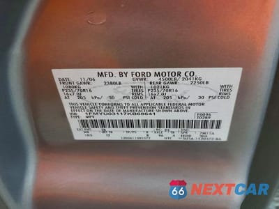 Zdjęcie 12 z 12 samochodu: 2007 FORD ESCAPE XLT VIN:1FMYU03117KB68641 - miniatura