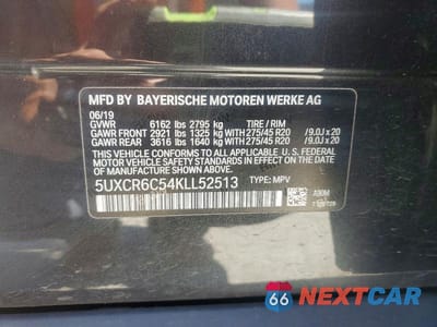 Zdjęcie 12 z 12 samochodu: 2019 BMW X5 XDRIVE40I VIN:5UXCR6C54KLL52513 - miniatura