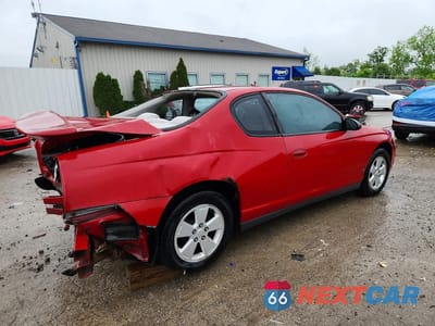 Trzecie zdjęcie samochodu z tyłu: 2007 CHEVROLET MONTE CARLO LS VIN:2G1WJ15K279377557 - miniatura