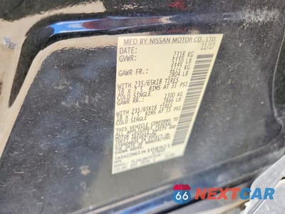 Zdjęcie 13 z 13 samochodu: 2018 NISSAN MURANO SV VIN:5N1AZ2MG5JN108921 - miniatura