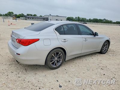 Trzecie zdjęcie samochodu z tyłu: 2017 INFINITI Q50 3.0T SIGNATURE EDITION VIN:JN1EV7AR6HM837985 - miniatura