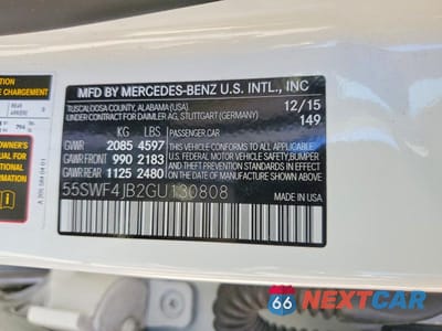 Zdjęcie 12 z 12 samochodu: 2016 MERCEDES-BENZ C 300 VIN:55SWF4JB2GU130808 - miniatura