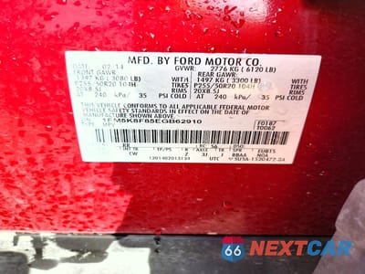 Zdjęcie 14 z 14 samochodu: 2014 FORD EXPLORER LIMITED VIN:1FM5K8F85EGB62910 - miniatura