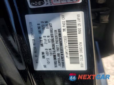 Zdjęcie 12 z 12 samochodu: 2014 MAZDA 3 SPORT VIN:JM1BM1U75E1125832 - miniatura