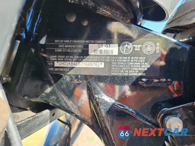 Zdjęcie 9 z 9 samochodu: 2007 HARLEY-DAVIDSON FLHX VIN:1HD1KB4167Y689761 - miniatura