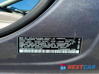 Zdjęcie 12 z 12 samochodu: 2014 VOLKSWAGEN PASSAT SEL VIN:1VWCN7A3XEC101758 - miniatura