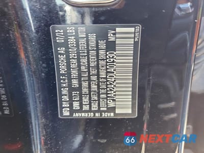 Zdjęcie 12 z 12 samochodu: 2013 PORSCHE CAYENNE VIN:WP1AA2A24DLA01930 - miniatura