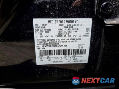 Zdjęcie 13 z 13 samochodu: 2025 FORD EXPLORER ST VIN:1FMWK8GC8SGC18406 - miniatura