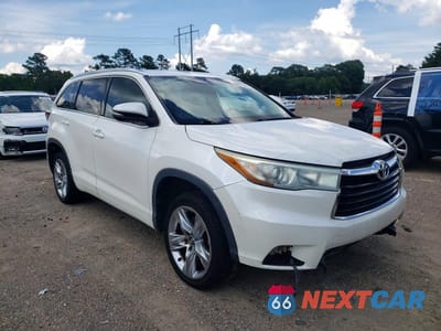 Czwarte zdjęcie samochodu z boku: 2016 TOYOTA HIGHLANDER LIMITED VIN:5TDYKRFH4GS136962 - miniatura