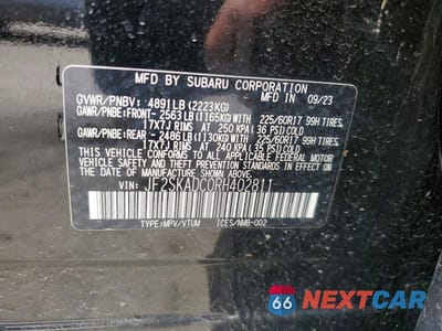 Zdjęcie 13 z 13 samochodu: 2024 SUBARU FORESTER PREMIUM VIN:JF2SKADC0RH402811 - miniatura