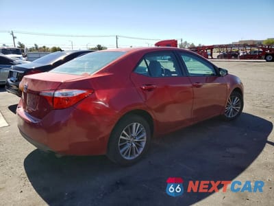 Trzecie zdjęcie samochodu z tyłu: 2014 TOYOTA COROLLA LE PLUS VIN:5YFBURHE8EP122491 - miniatura