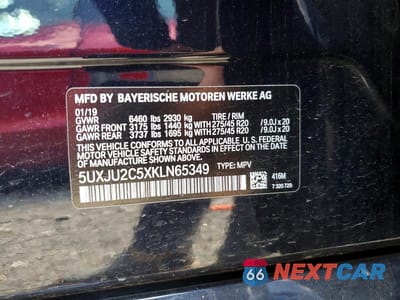 Zdjęcie 13 z 13 samochodu: 2019 BMW X5 XDRIVE50I VIN:5UXJU2C5XKLN65349 - miniatura