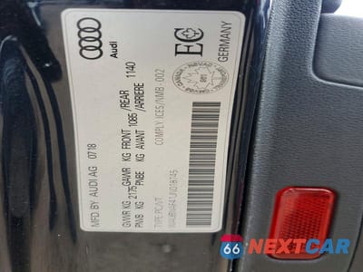 Zdjęcie 12 z 12 samochodu: 2018 AUDI A4 PROGRESSIV VIN:WAUBNAF41JN018745 - miniatura