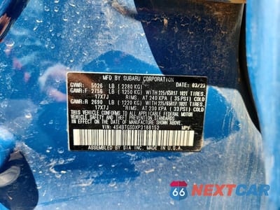 Zdjęcie 13 z 13 samochodu: 2023 SUBARU OUTBACK WILDERNESS VIN:4S4BTGSDXP3188152 - miniatura