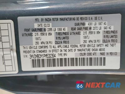 Zdjęcie 12 z 12 samochodu: 2023 MAZDA CX-30 PREFERRED VIN:3MVDMBCM1PM532394 - miniatura