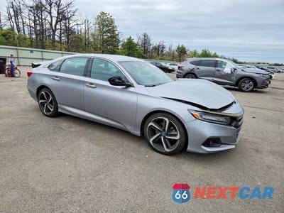 Czwarte zdjęcie samochodu z boku: 2022 HONDA ACCORD SPORT VIN:1HGCV1F34NA036346 - miniatura