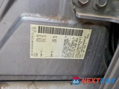 Zdjęcie 12 z 12 samochodu: 2009 NISSAN ALTIMA 2.5 VIN:1N4AL21E89N485947 - miniatura