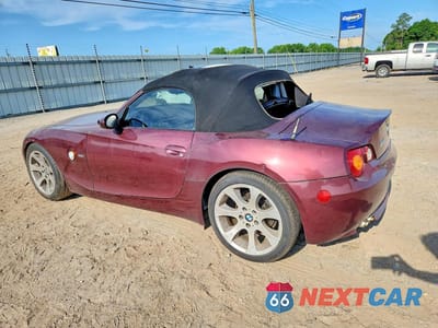 Drugie zdjęcie samochodu z przodu: 2003 BMW Z4 2.5 VIN:4USBT33403LR62490 - miniatura