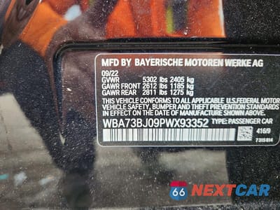 Zdjęcie 12 z 12 samochodu: 2023 BMW 540 XI VIN:WBA73BJ09PWX93352 - miniatura