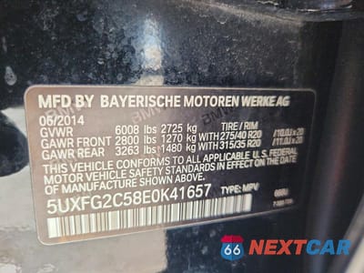 Zdjęcie 13 z 13 samochodu: 2014 BMW X6 XDRIVE35I VIN:5UXFG2C58E0K41657 - miniatura