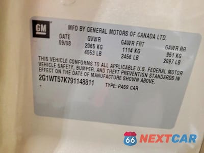 Zdjęcie 12 z 12 samochodu: 2009 CHEVROLET IMPALA 1LT VIN:2G1WT57K791148811 - miniatura