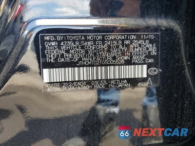 Zdjęcie 12 z 12 samochodu: 2016 LEXUS IS 300 VIN:JTHCM1D21G5005528 - miniatura