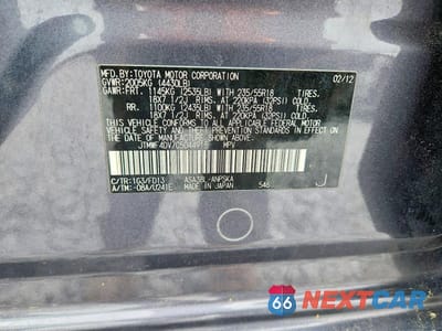 Zdjęcie 13 z 13 samochodu: 2012 TOYOTA RAV4 SPORT VIN:JTMWF4DV7C5044915 - miniatura
