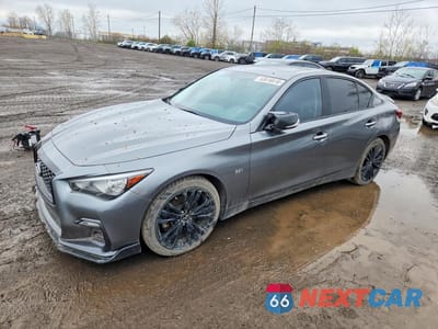 2019 INFINITI Q50 3.0T LUXE JN1EV7AR7KM593187 - główne zdjęcie licytacji z USA - miniatura