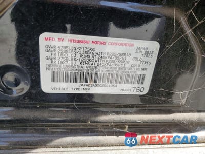 Zdjęcie 13 z 13 samochodu: 2016 MITSUBISHI OUTLANDER SE VIN:JA4AD3A35GZ004354 - miniatura