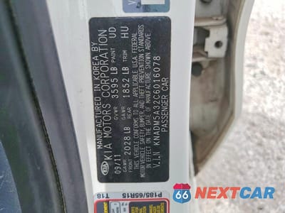 Zdjęcie 12 z 12 samochodu: 2012 KIA RIO LX VIN:KNADM5A32C6016078 - miniatura