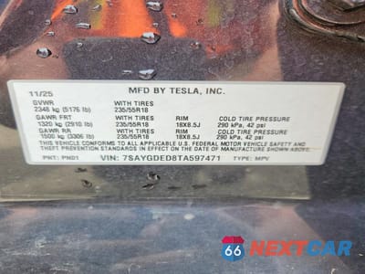 Zdjęcie 13 z 13 samochodu: 2026 TESLA MODEL Y VIN:7SAYGDED8TA597471 - miniatura
