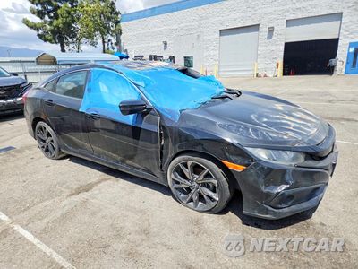 Czwarte zdjęcie samochodu z boku: 2020 HONDA CIVIC SPORT VIN:2HGFC2F84LH593003 - miniatura
