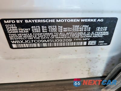 Zdjęcie 13 z 13 samochodu: 2021 BMW X1 SDRIVE28I VIN:WBXJG7C09M5U09209 - miniatura