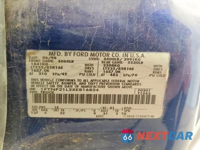 Zdjęcie 12 z 12 samochodu: 1999 FORD F250 SUPER DUTY VIN:1FTNF21L2XEB16824 - miniatura