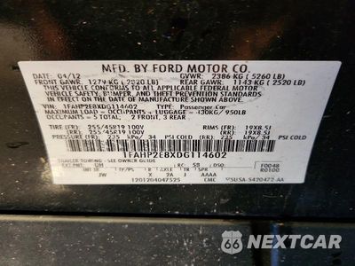 Zdjęcie 12 z 12 samochodu: 2013 FORD TAURUS SEL VIN:1FAHP2E8XDG114602 - miniatura