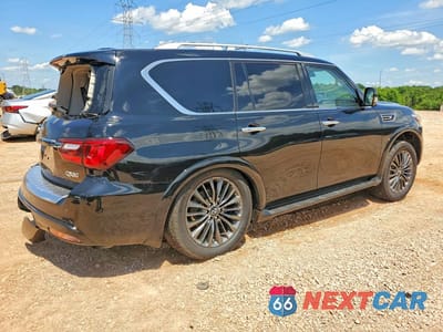 Trzecie zdjęcie samochodu z tyłu: 2022 INFINITI QX80 PREMIUM SELECT VIN:JN8AZ2AF3N9741405 - miniatura