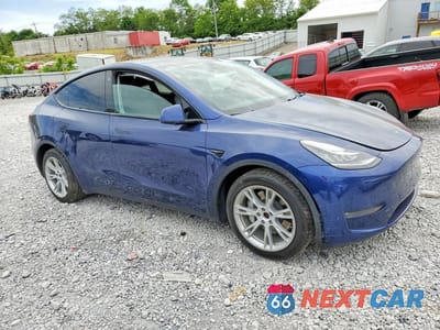 Czwarte zdjęcie samochodu z boku: 2022 TESLA MODEL Y VIN:7SAYGDEE2NF439402 - miniatura
