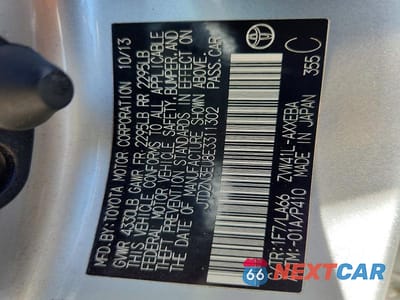 Zdjęcie 13 z 13 samochodu: 2014 TOYOTA PRIUS V FIVE VIN:JTDZN3EU8E3311302 - miniatura