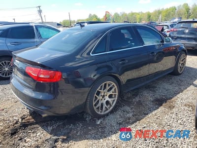 Trzecie zdjęcie samochodu z tyłu: 2014 AUDI S4 PRESTIGE VIN:WAUMGAFL4EA012381 - miniatura