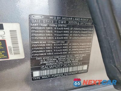 Zdjęcie 13 z 13 samochodu: 2014 LAND ROVER RANGE ROVER SPORT SC VIN:SALWR2EF3EA306631 - miniatura