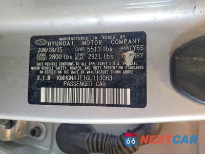 Zdjęcie 13 z 13 samochodu: 2016 HYUNDAI GENESIS 3.8L VIN:KMHGN4JE1GU113083 - miniatura