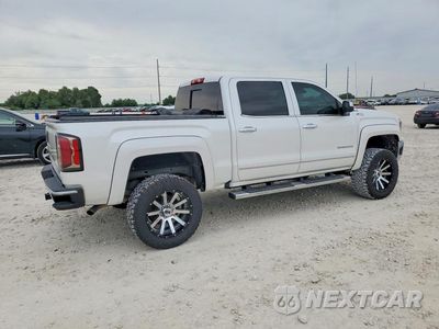 Trzecie zdjęcie samochodu z tyłu: 2018 GMC SIERRA K1500 SLT VIN:3GTU2NECXJG598266 - miniatura