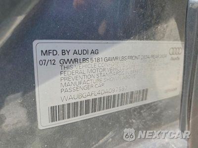 Zdjęcie 13 z 13 samochodu: 2013 AUDI S4 PREMIUM PLUS VIN:WAUBGAFL4DA097597 - miniatura