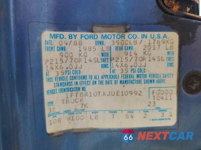 Zdjęcie 13 z 13 samochodu: 1988 FORD RANGER VIN:1FTBR10TXJUE10992 - miniatura